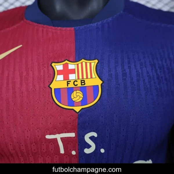 Player Version 25_26 FC Barcelona Home with Pink _T.S. 1989_ Jersey - Image 2
