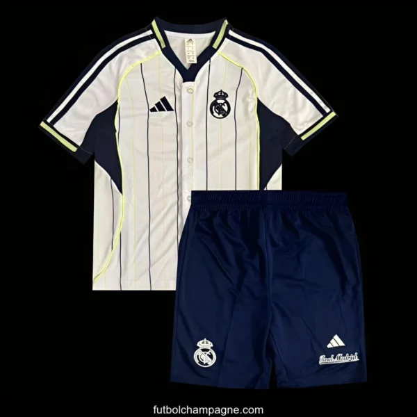 25_26 Kids Real Madrid US Pack Baseball Jersey - Image 2