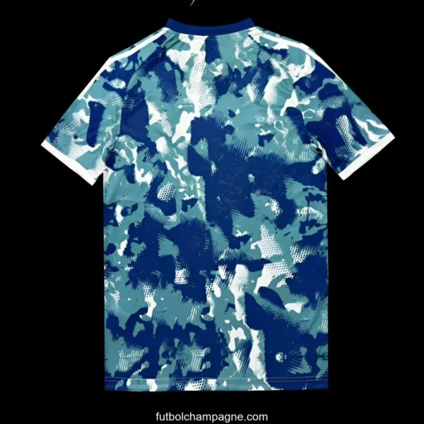 25_26 Real Madrid Blue Camouflage with Teal Pattern Jersey - Image 2