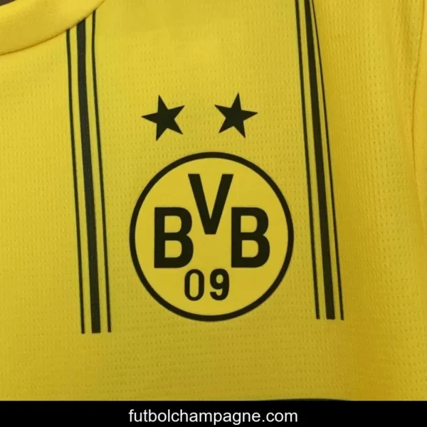 25_26 Borussia Dortmund Yellow with One Piece Design Jersey - Image 2