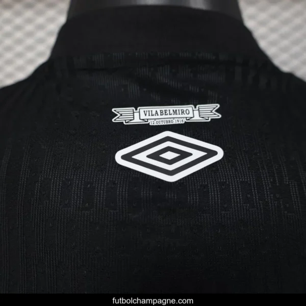 Player Version 25_26 Santos FC Black with Geometric Pattern Jersey - Image 2