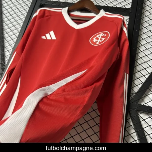 25_26 Long Sleeve Brazil SC Internacional Home Jersey - Image 2