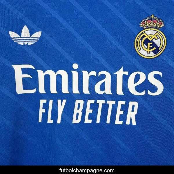 25_26 Real Madrid Third Blue Long Sleeve Jersey - Image 5