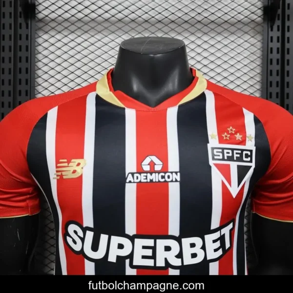 Player Version 25_26 Sao Paulo Home Jersey With Full Sponsors - Image 4