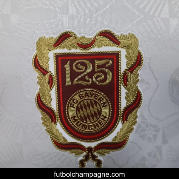 Player Version 25_26 Bayern Munich White with 125th Anniversary Emblem Jersey - Image 3