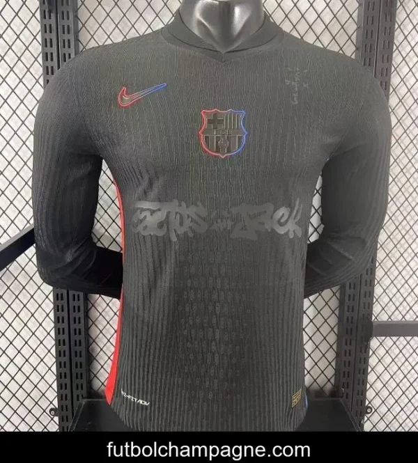 Player Version 24_25 Barcelona x Travis Scott Away Long Sleeve Jersey - Image 4