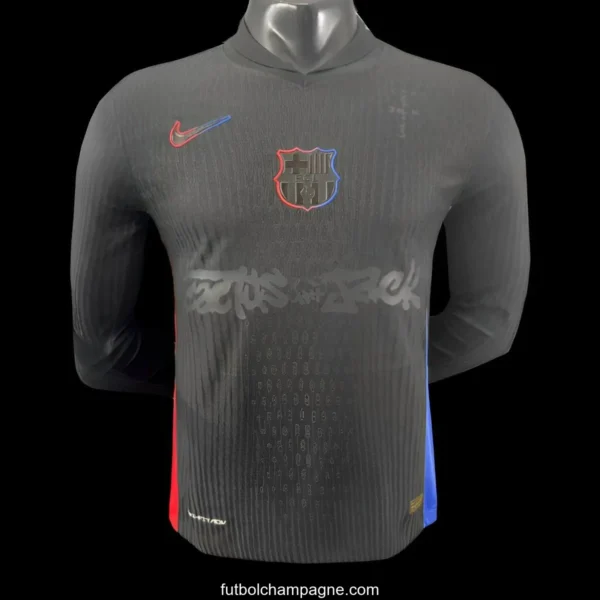Player Version 24_25 Barcelona x Travis Scott Away Long Sleeve Jersey - Image 5