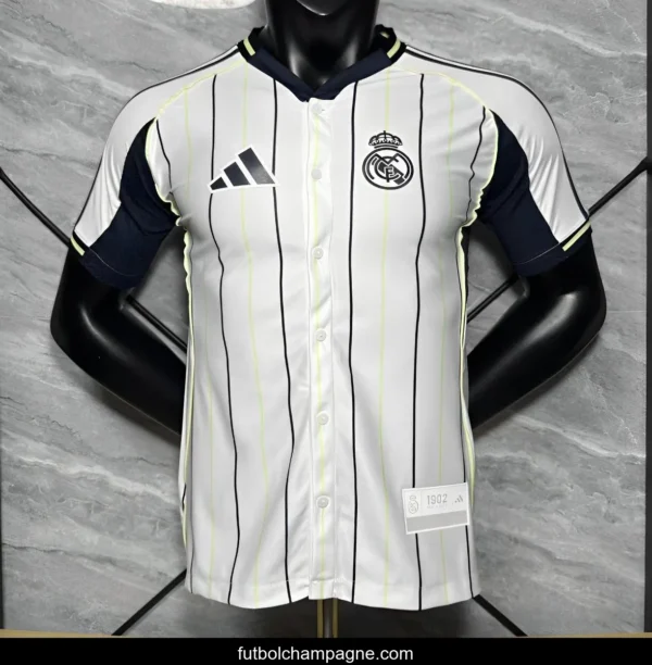 Player Version 25_26 Real Madrid US Pack Baseball Jersey - Image 2