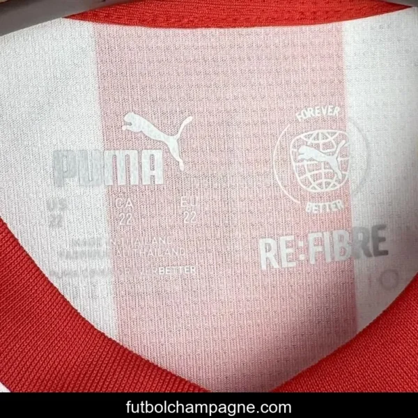 24_25 Kids Sporting De Gijon Home 16-28 Jersey - Image 3