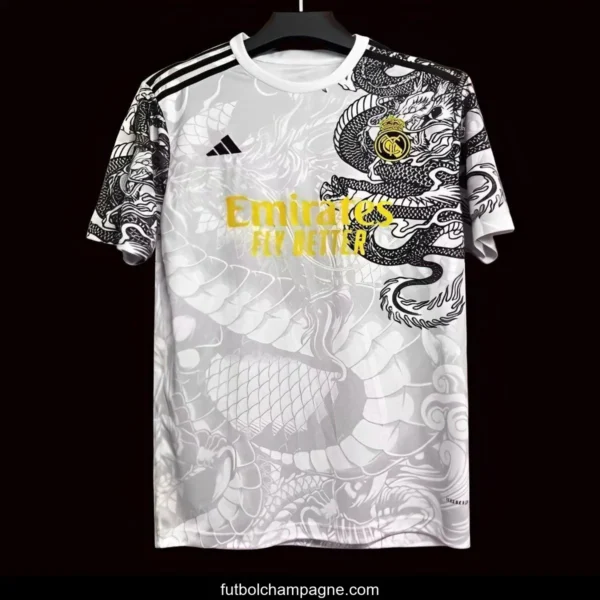 24_25 Real Madrid Black_White Dragon Special Jersey - Image 2