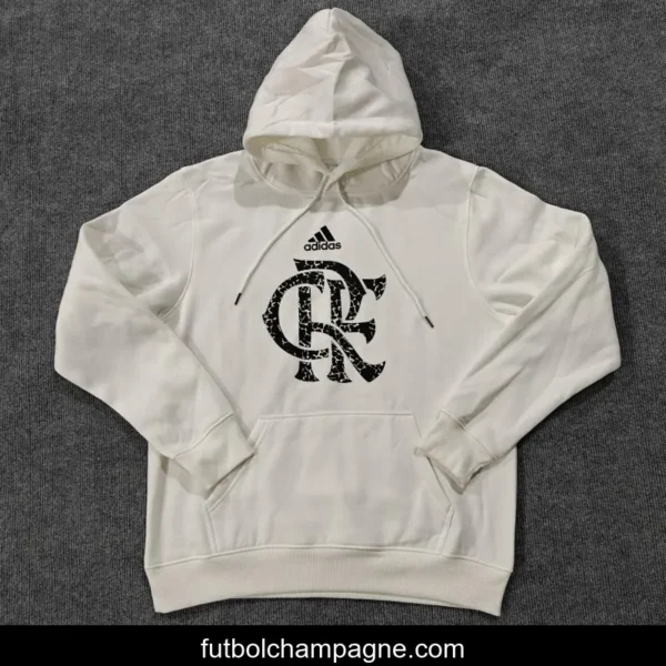 24_25 Flamengo Beige_Grey_White_Navy_Black Hoodie - Image 3