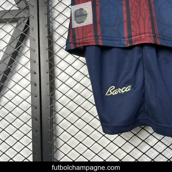 25_26 Kids Modernist FC Barcelona Polo Long Sleeve Jersey - Image 5