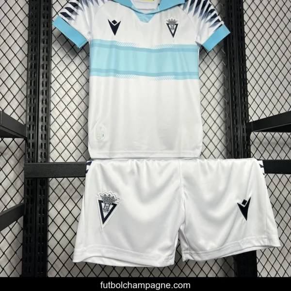 24_25 Kids Cadiz Away White Jersey - Image 4