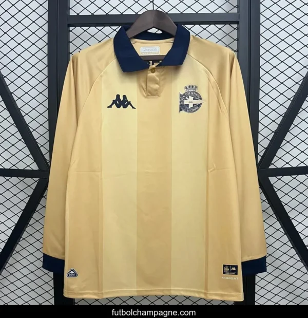 25_26 Deportivo La Coruna Gold Long Sleeve Jersey - Image 4