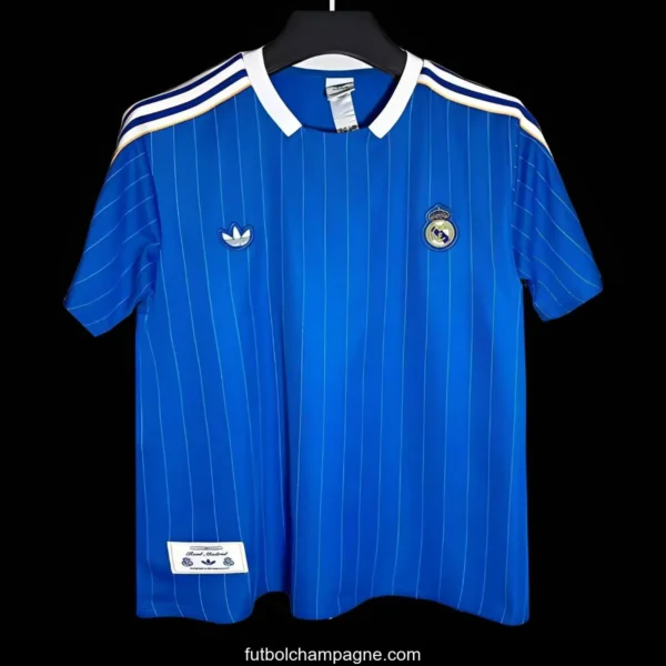 25_26 Real Madrid Adidas Original Blue Casual Jersey - Image 2