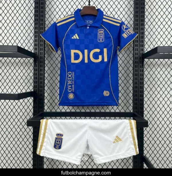 25_26 Kids Real Oviedo Home Jersey - Image 4