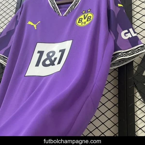 24_25 Borussia Dortmund Purple Goalkeeper Jersey - Image 4