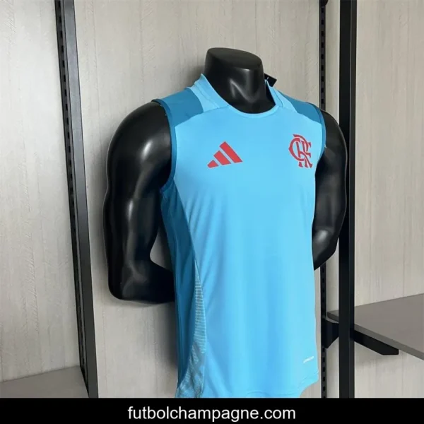 25_26 Flamengo Training Jersey Wear Light Blue Vest Jersey S-XXXXL - Image 2