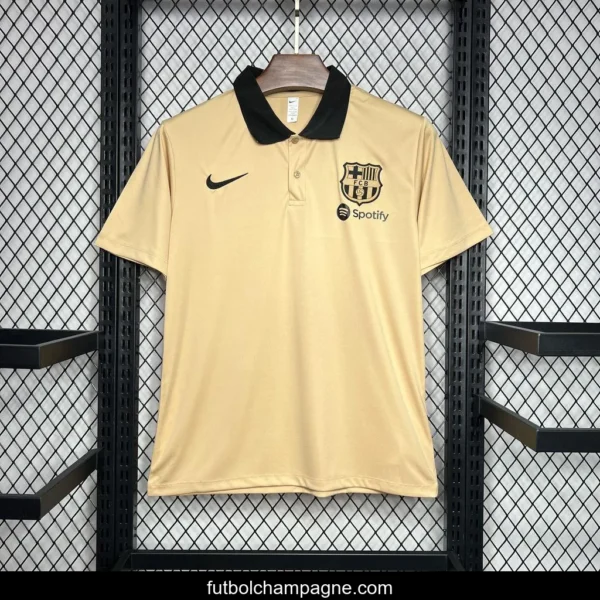 24_25 Barcelona Polo Khaki Jersey - Image 2
