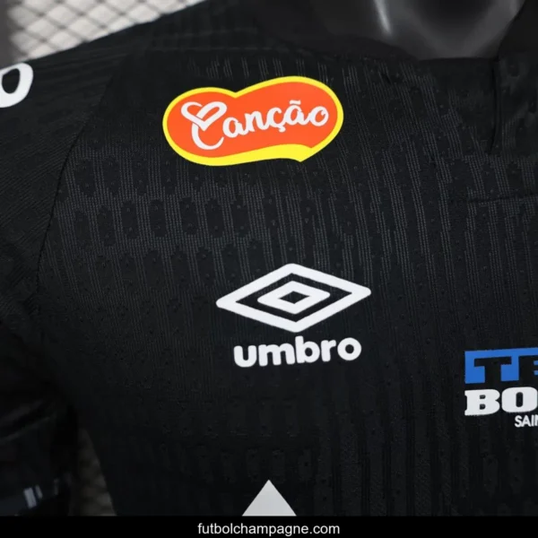 Player Version 25_26 Santos FC Black with Geometric Pattern Jersey - Image 5
