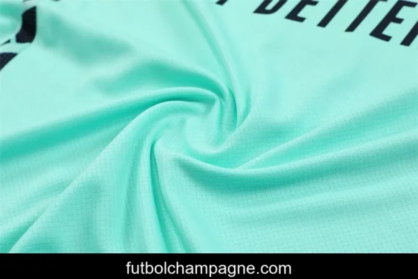 24_25 Real Madrid Lake Blue Short Sleeve Jersey+Shorts - Image 5