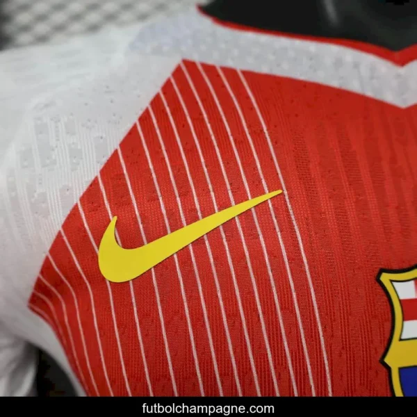 2025_26 Player Version Barcelona Orange Special Edition Jersey - Image 3