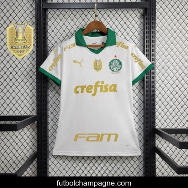 24_25 Women Palmeiras Away White Jersey + All Sponsors - Image 2
