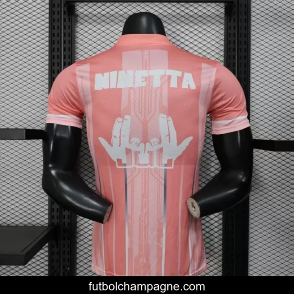 Player Version 25_26 Olympique de Marseille Pink with Geometric Pattern Jersey - Image 4