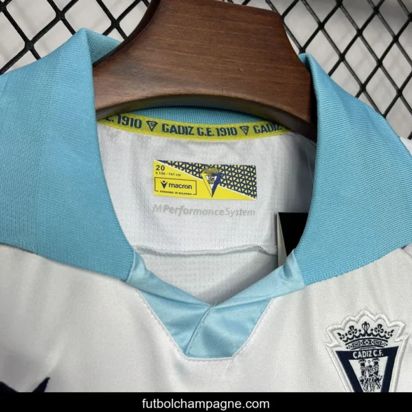 24_25 Kids Cadiz Away White Jersey - Image 5