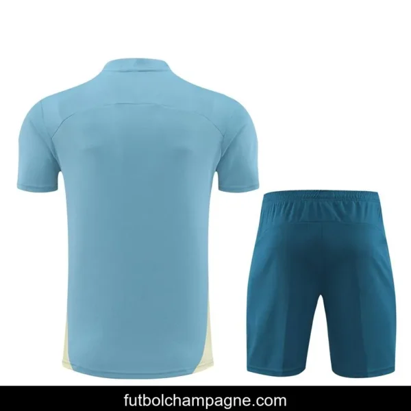 24_25 Olympique Marseille Blue Short Sleeve Jersey+Shorts - Image 6