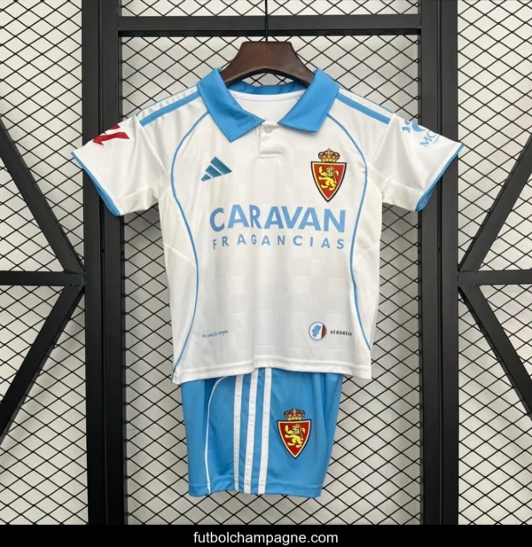 25_26 Kids Real Zaragoza Home Jersey - Image 7