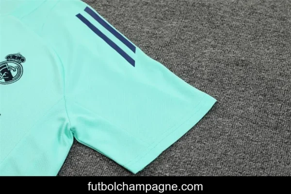 24_25 Real Madrid Lake Blue Short Sleeve Jersey+Shorts - Image 7