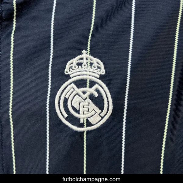25_26 Real Madrid US Pack Black Baseball Jersey - Image 3