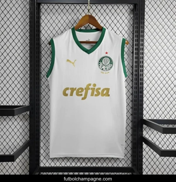 24_25 Palmeiras Away White Vest Jersey - Image 3