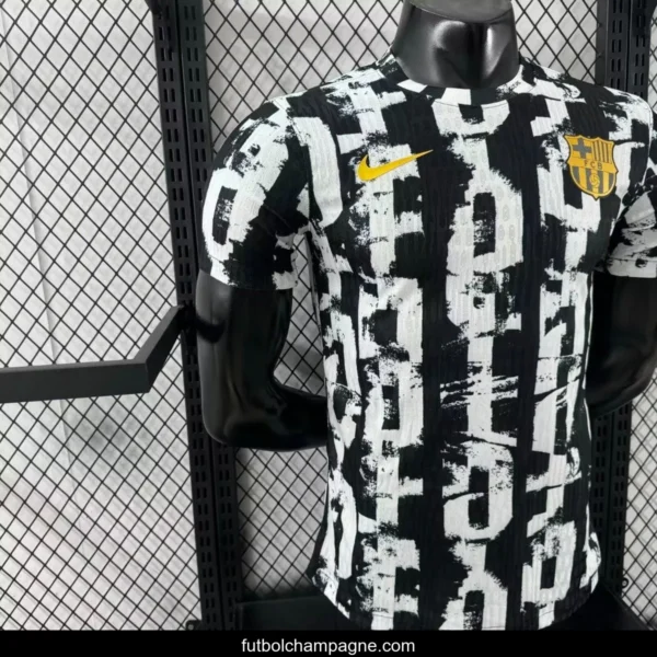 Player Version 25_26 Barcelona White with Abstract Graffiti Pattern Jersey - Image 4