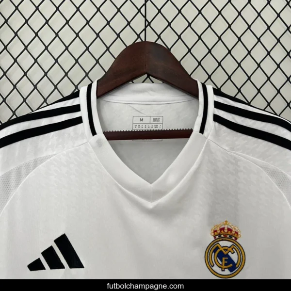 24_25 Real Madrid Home Jersey With 15 Trophy Patch - Image 3