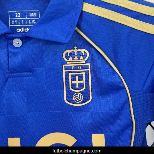 25_26 Kids Real Oviedo Home Jersey - Image 5