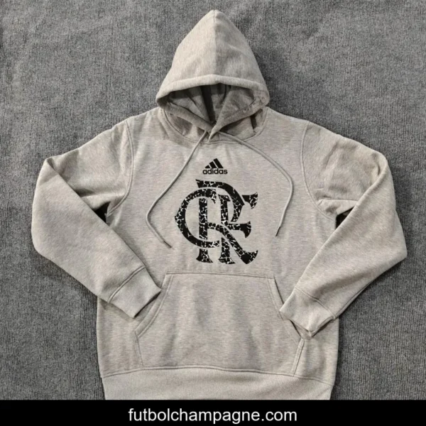 24_25 Flamengo Beige_Grey_White_Navy_Black Hoodie - Image 4