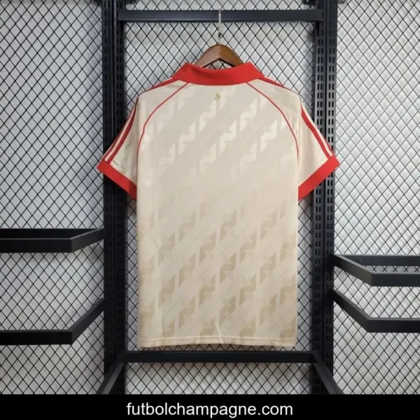 24_25 Bayern Munich Adidas Originals Cream Lifestyler Jersey - Image 4