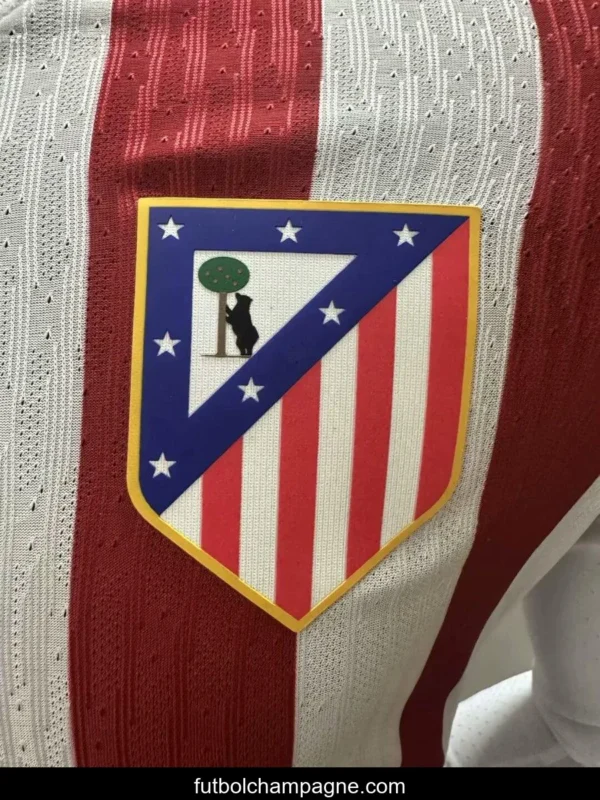 2025_26 Player Version Atletico Madrid Home Long Sleeve Jersey - Image 4
