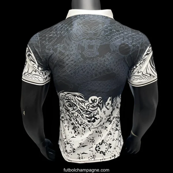 Player Version 25_26 Real Madrid Black & White Dragon Design Jersey - Image 2
