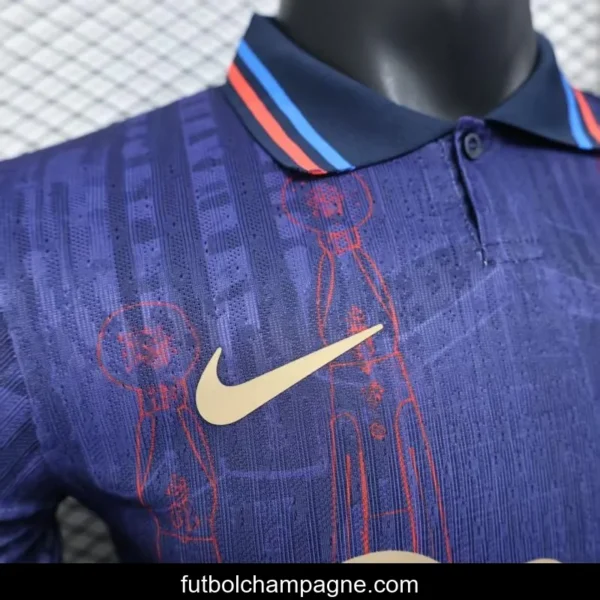 Player Version 25_26 FC Barcelona Purple with Red Streak Pattern Jersey - Image 5