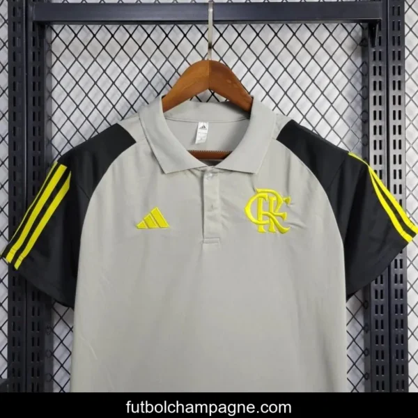 24_25 Flamengo Grey Polo Jersey - Image 6