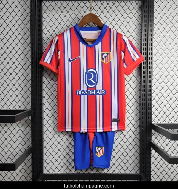 24_25 Kids Atletico Madrid Home 16-28 Jersey - Image 5