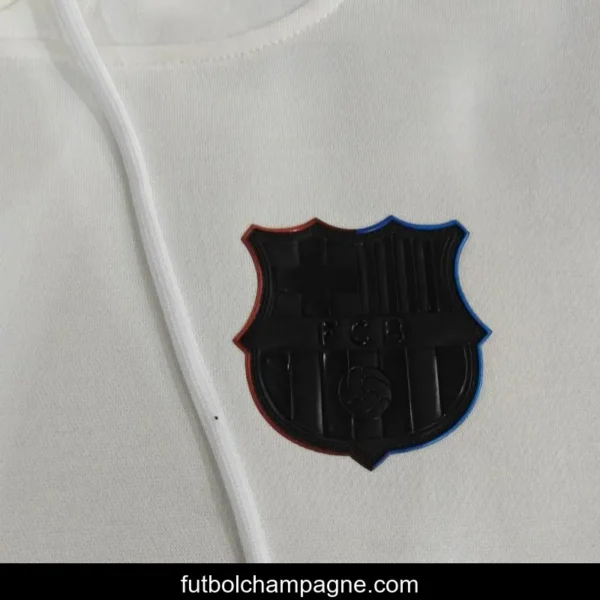 24_25 Barcelona Navy_Red_Black_Beige_Grey Hoodie WIth Black Badge - Image 9