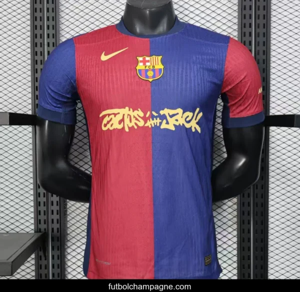Player Version 24_25 Barcelona x Travis Scott Home Jersey - Image 5