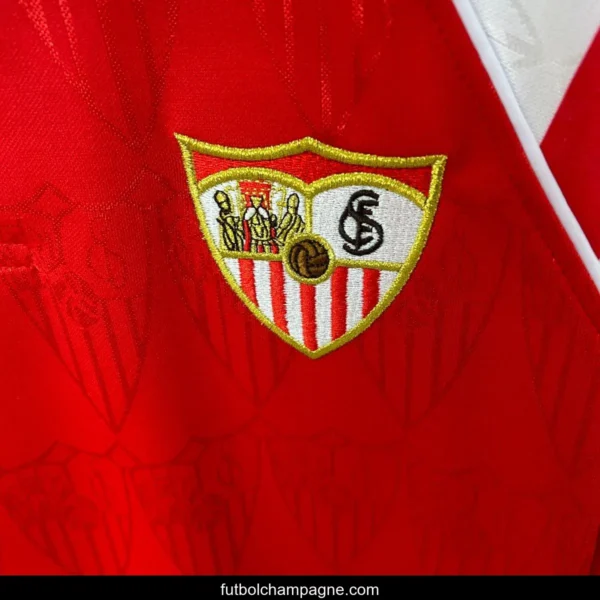 Retro 92_93 Sevilla FC Away Red Jersey - Image 5