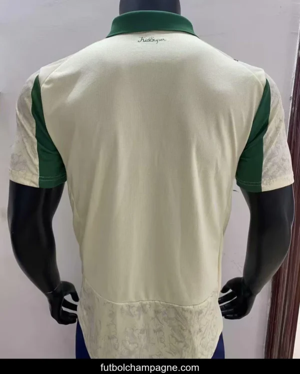25_26 Palmeiras Off-White with Green Accents Jersey - Image 4