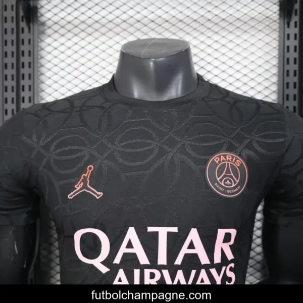 Player Version 25_26 Paris Saint-Germain PSG Black Pre-Match Jersey - Image 3
