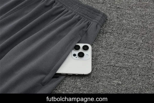 24_25 PSG Grey Short Sleeve Jersey+Shorts - Image 7
